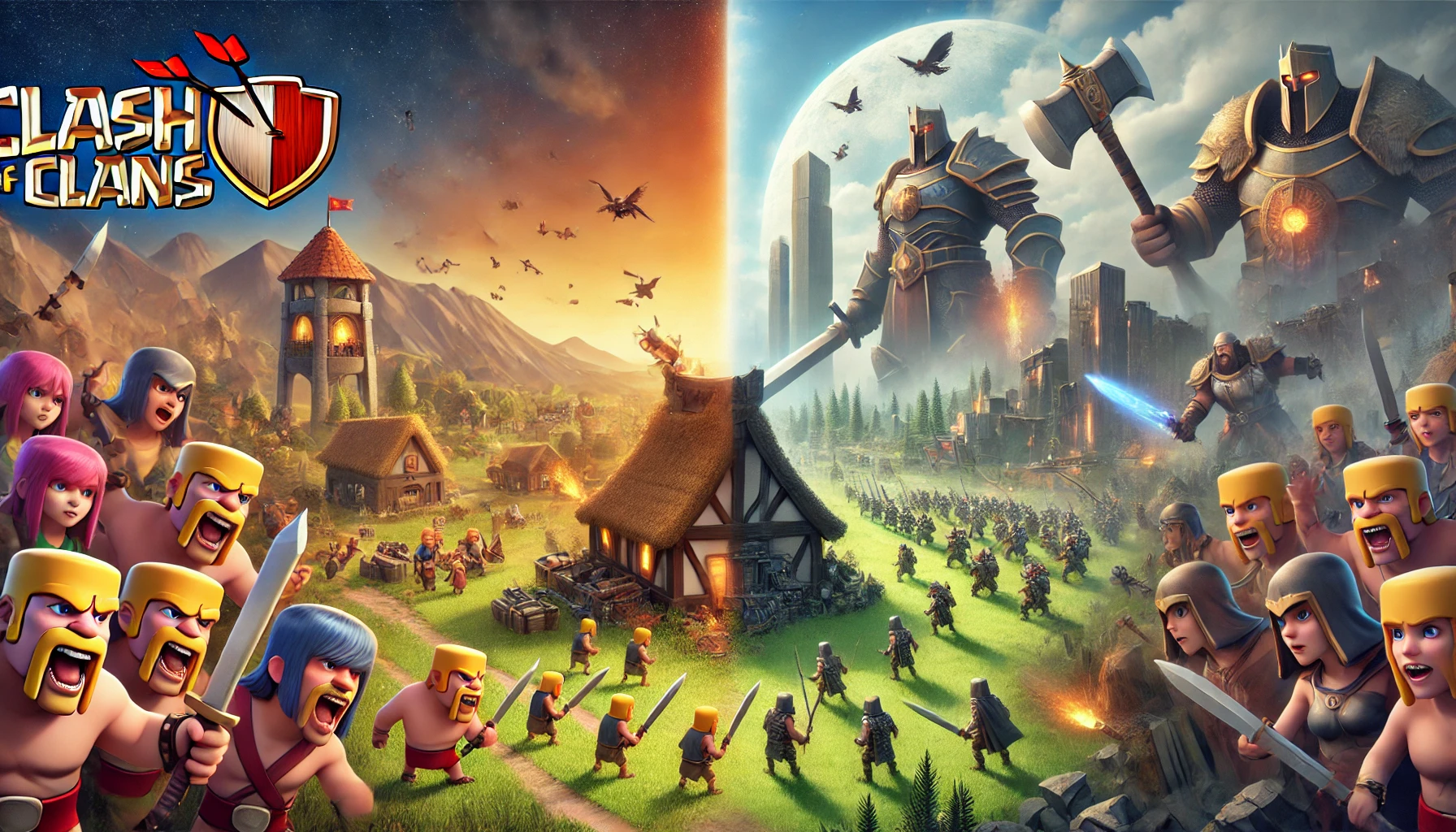 مقایسه Clash of Clans و Dawn of Titans – کدوم یکی بهتره؟