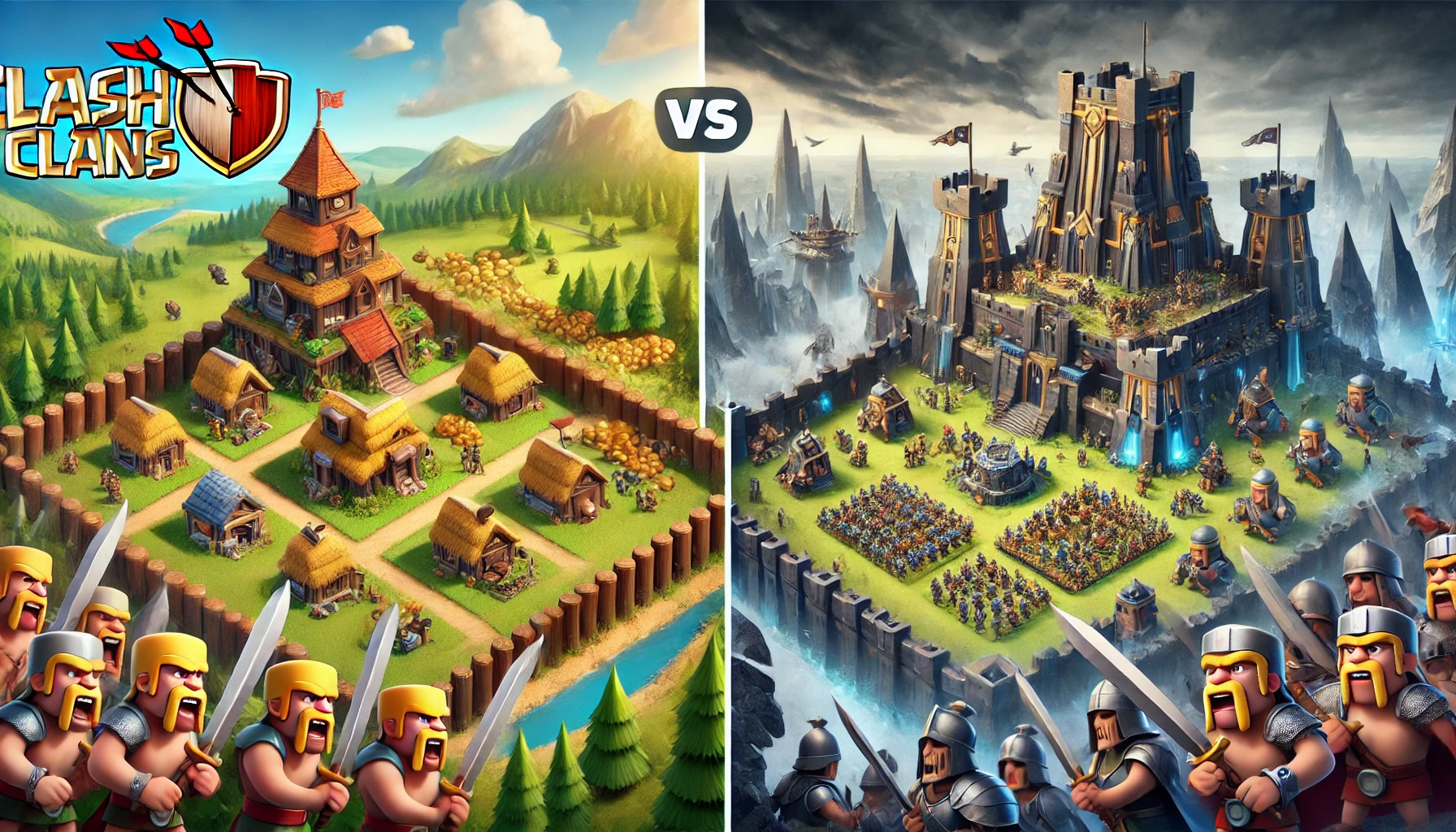 مقایسه Clash of Clans و Guardian Kingdoms