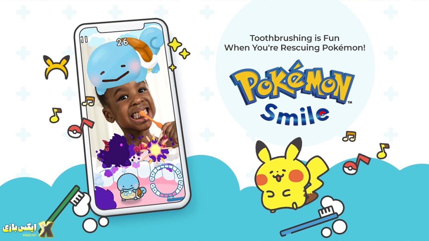 ۱۱. Pokémon Smile – آموزش مسواک زدن برای کودکان