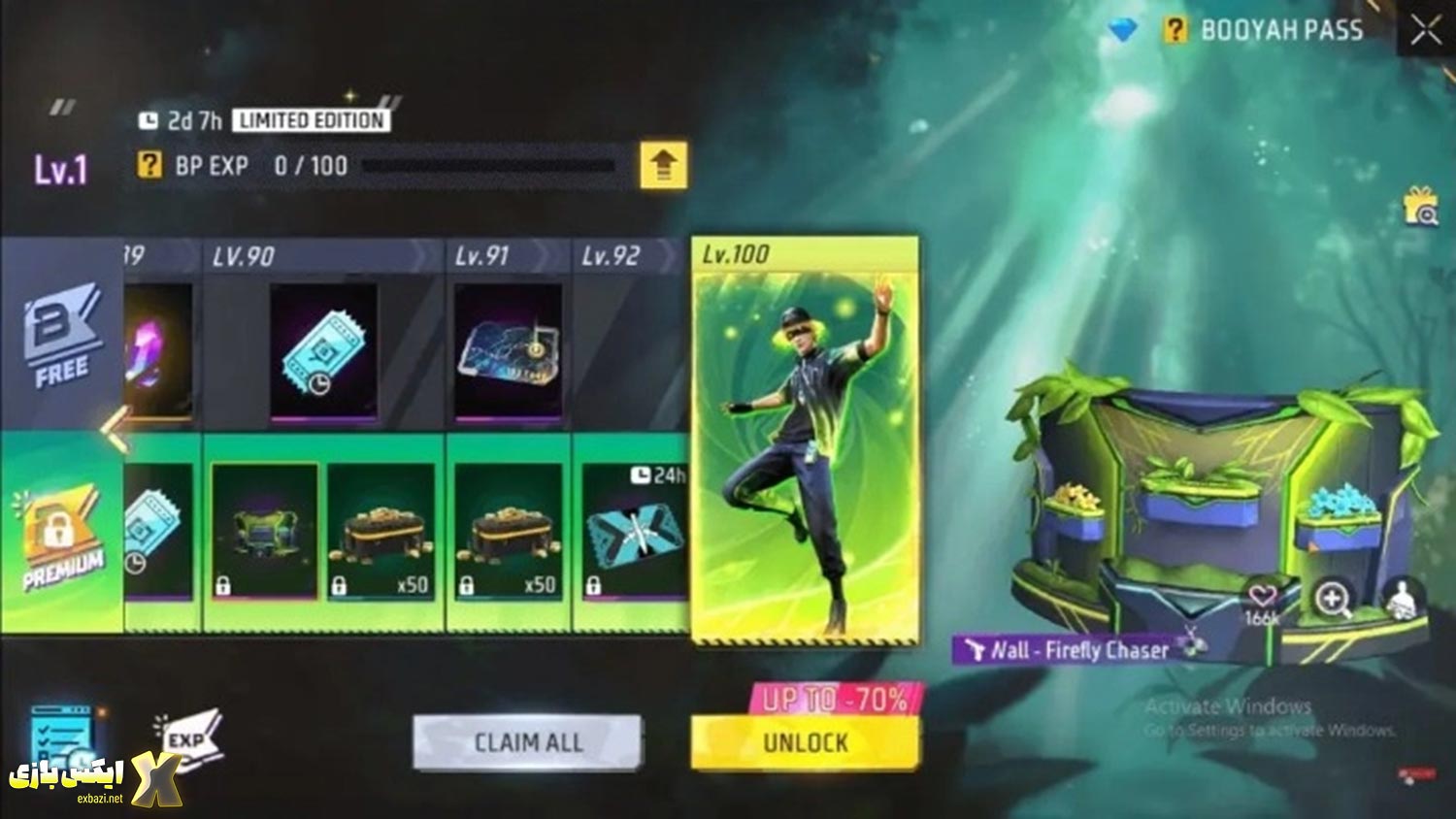 افشای Booyah Pass فروردین Free Fire – همه چی که باید بدونی! 7 Gloo Wall – Firefly Chaser