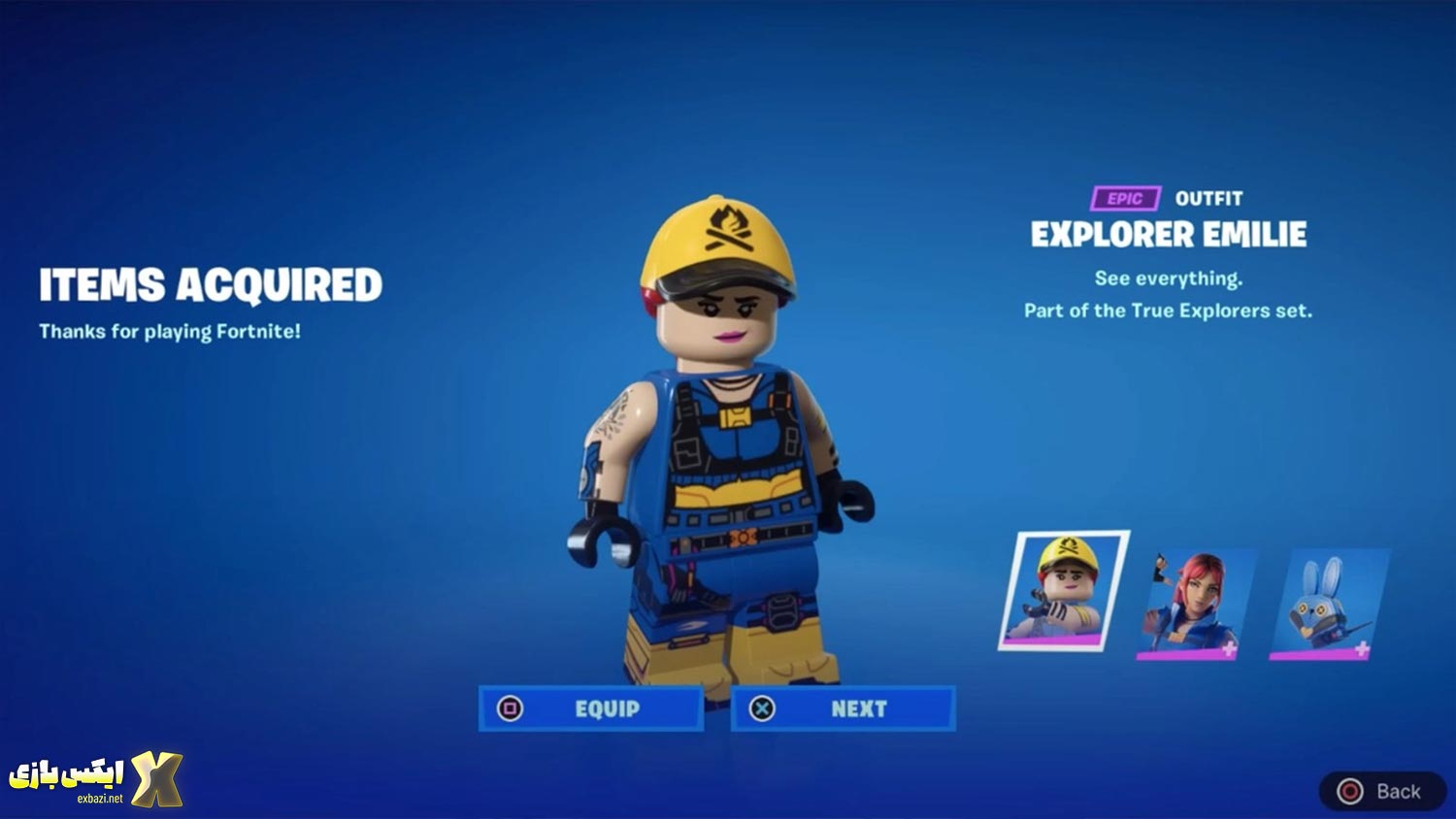 Log into LEGO Fortnite