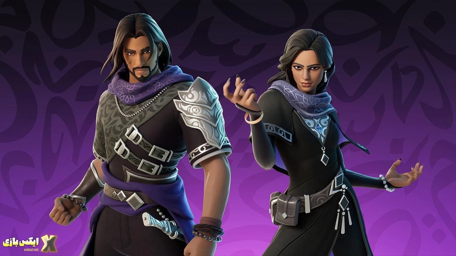 آموزش گرفتن اسکین‌های Anwar و Noorah به‌ صورت رایگان در فورتنایت